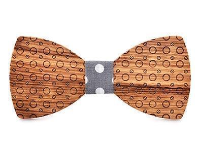 7 Coffret Noeud Papillon Bois - Sixties