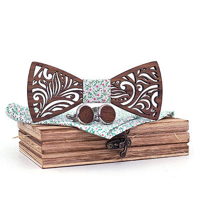 Fleuri Coffret Noeud Papillon Bois - Sweet