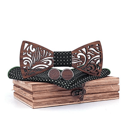 Noir Coffret Noeud Papillon Bois - Sweet