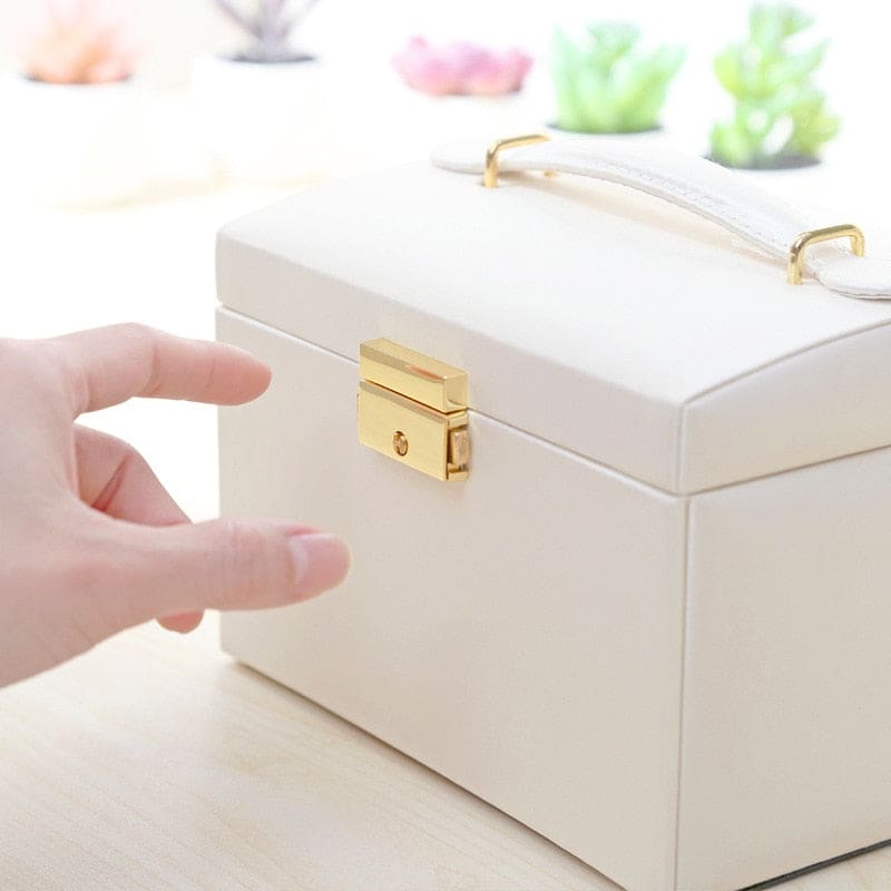 Coffret rangement bijoux à compartiments