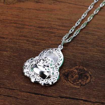 Collier Bouddha flamme en argent 925