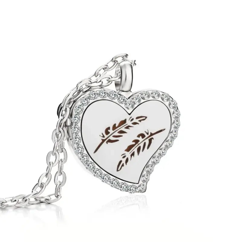Collier coeur diffuseur d’huiles essentielles - Arbre de vie