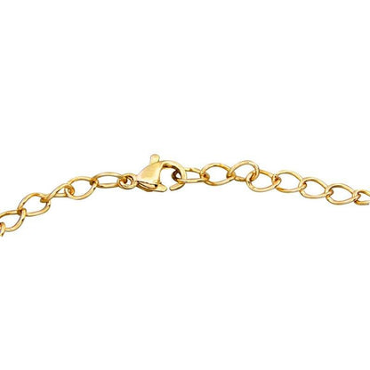 Collier pendentif camée fleur obscure plaqué or
