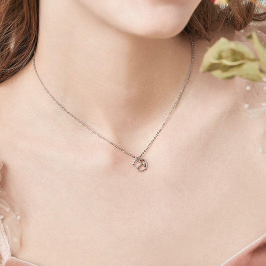 Collier pendentif chat minimaliste en argent 925