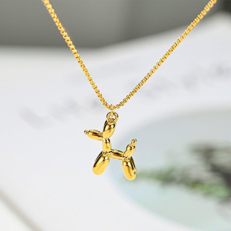 Collier pendentif chien ballons - MonPendentif