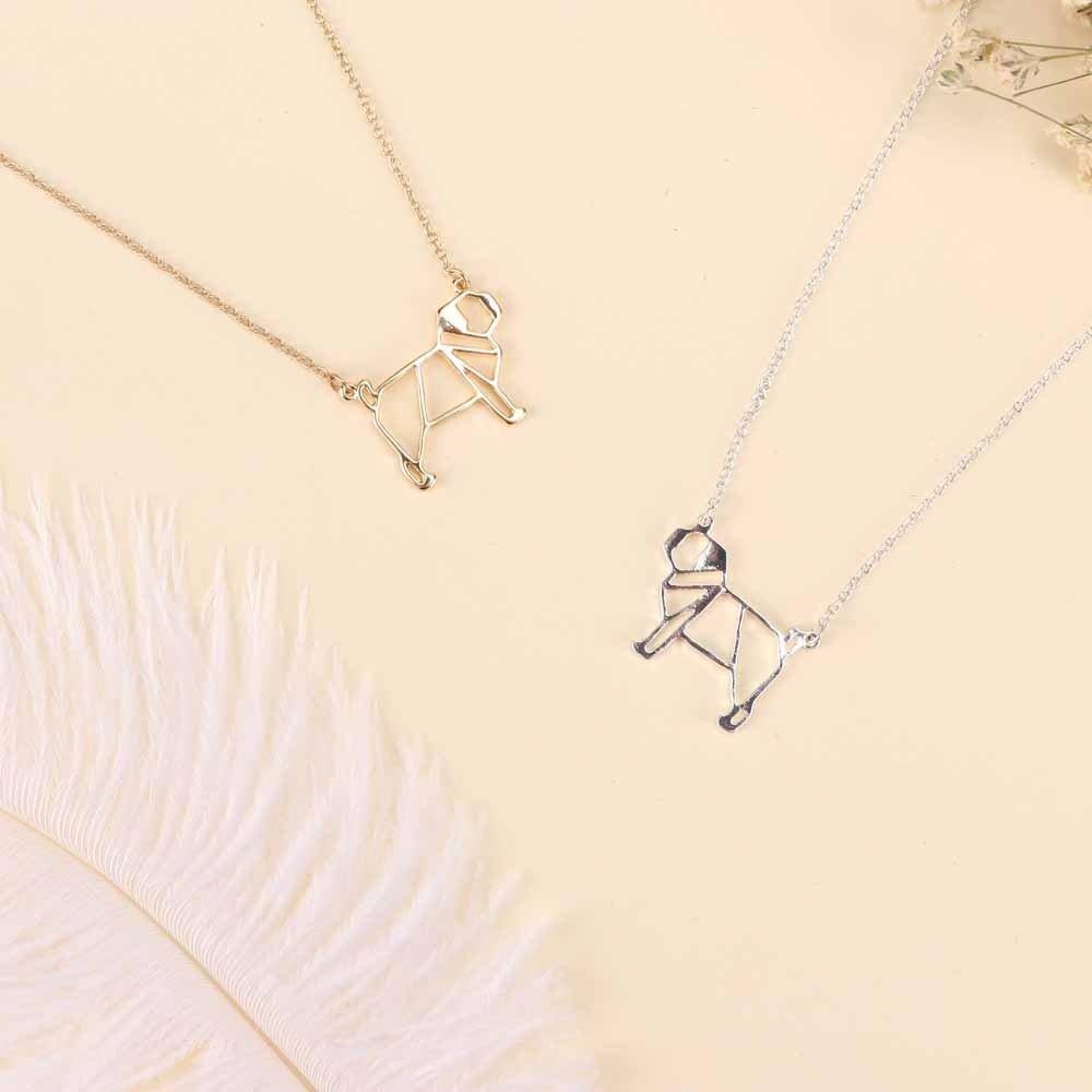 Collier pendentif chien creux