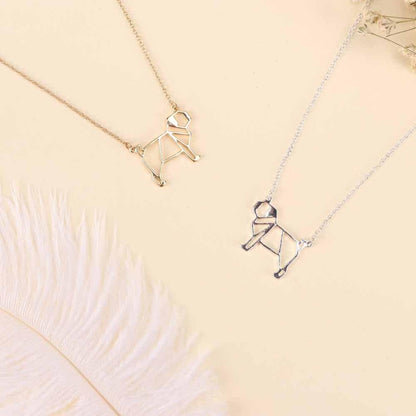 Collier pendentif chien creux