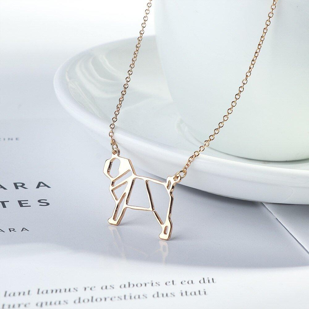 Collier pendentif chien creux