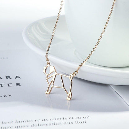 Collier pendentif chien creux