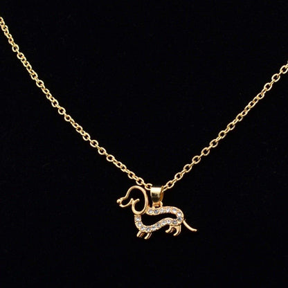 Collier pendentif chien cristal - MonPendentif