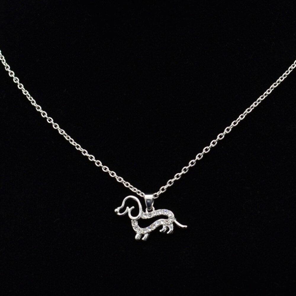 Collier pendentif chien cristal - MonPendentif