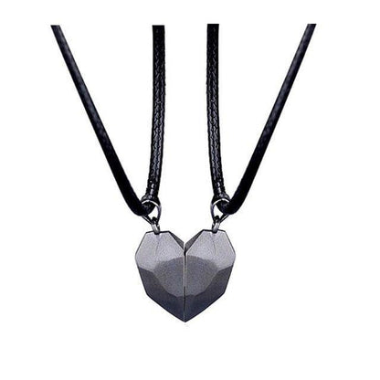 Collier pendentif coeur séparable aimanté - MonPendentif