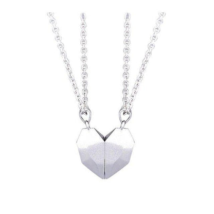 Collier pendentif coeur séparable aimanté - MonPendentif
