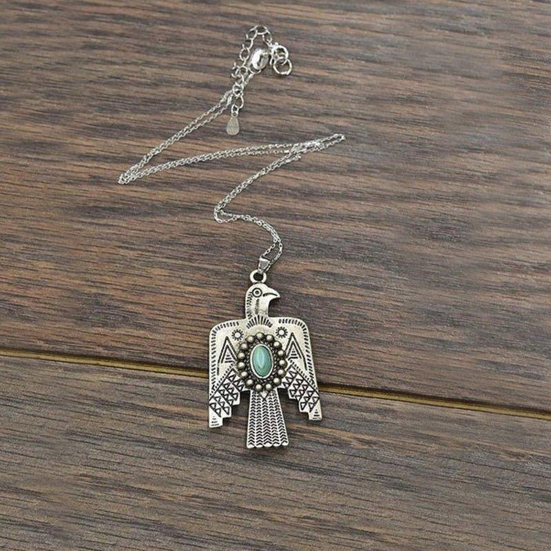 Collier pendentif colombe indienne