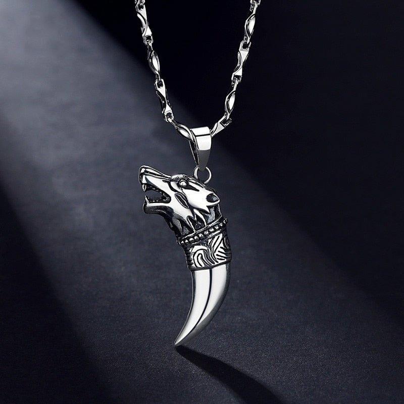 Collier pendentif corne de loup