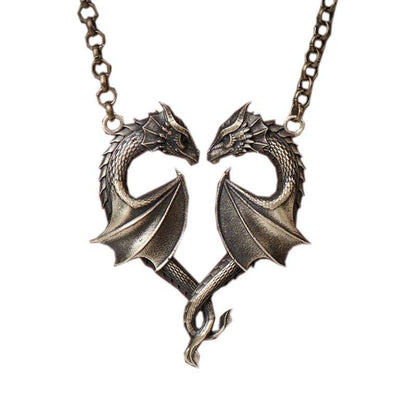 Collier pendentif Dragon deux dragons - MonPendentif