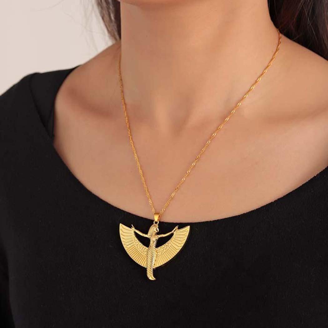 Collier pendentif égyptien déesse Isis