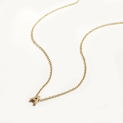 Collier pendentif lettre initiale en argent 925