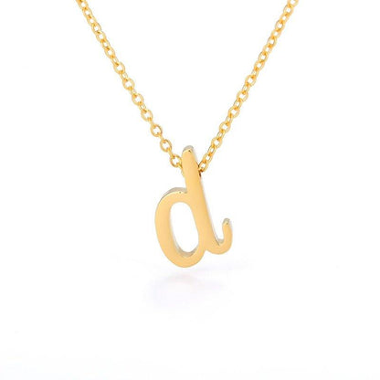 Collier pendentif lettre initiale plaqué or - MonPendentif