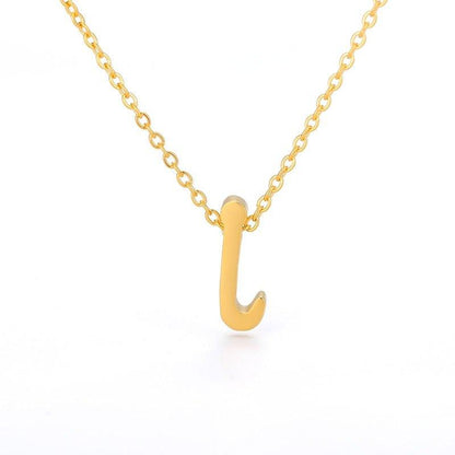 Collier pendentif lettre initiale plaqué or - MonPendentif