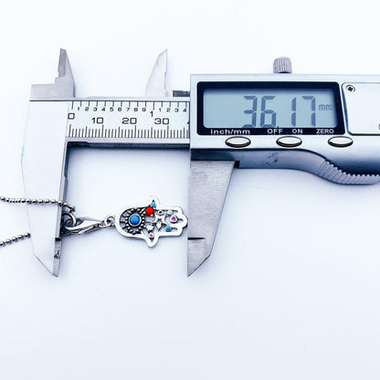 Collier pendentif main de fatma bohème en argent 925