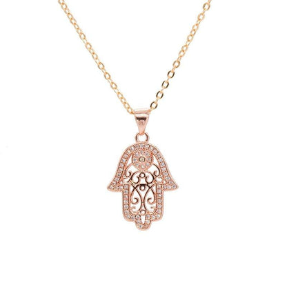 Collier pendentif maint de fatma mosaïque - MonPendentif