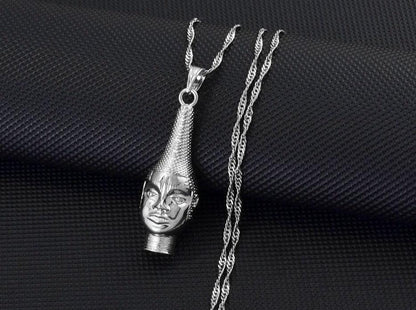 Collier pendentif masque reine mère de l'empire du Bénin - MonPendentif