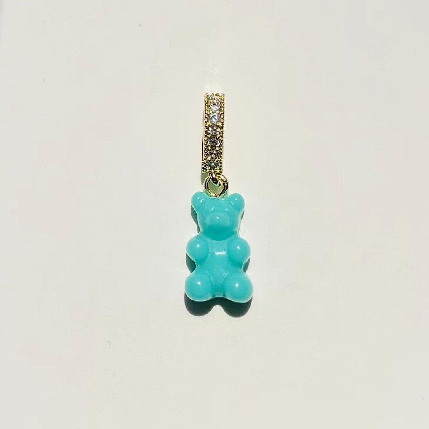 Collier pendentif ourson coloré