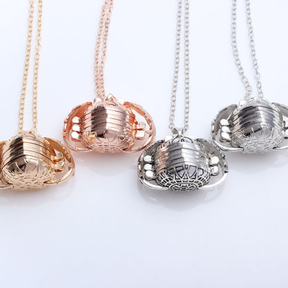 Collier pendentif porte photo cœur ailes argent / or / or rose