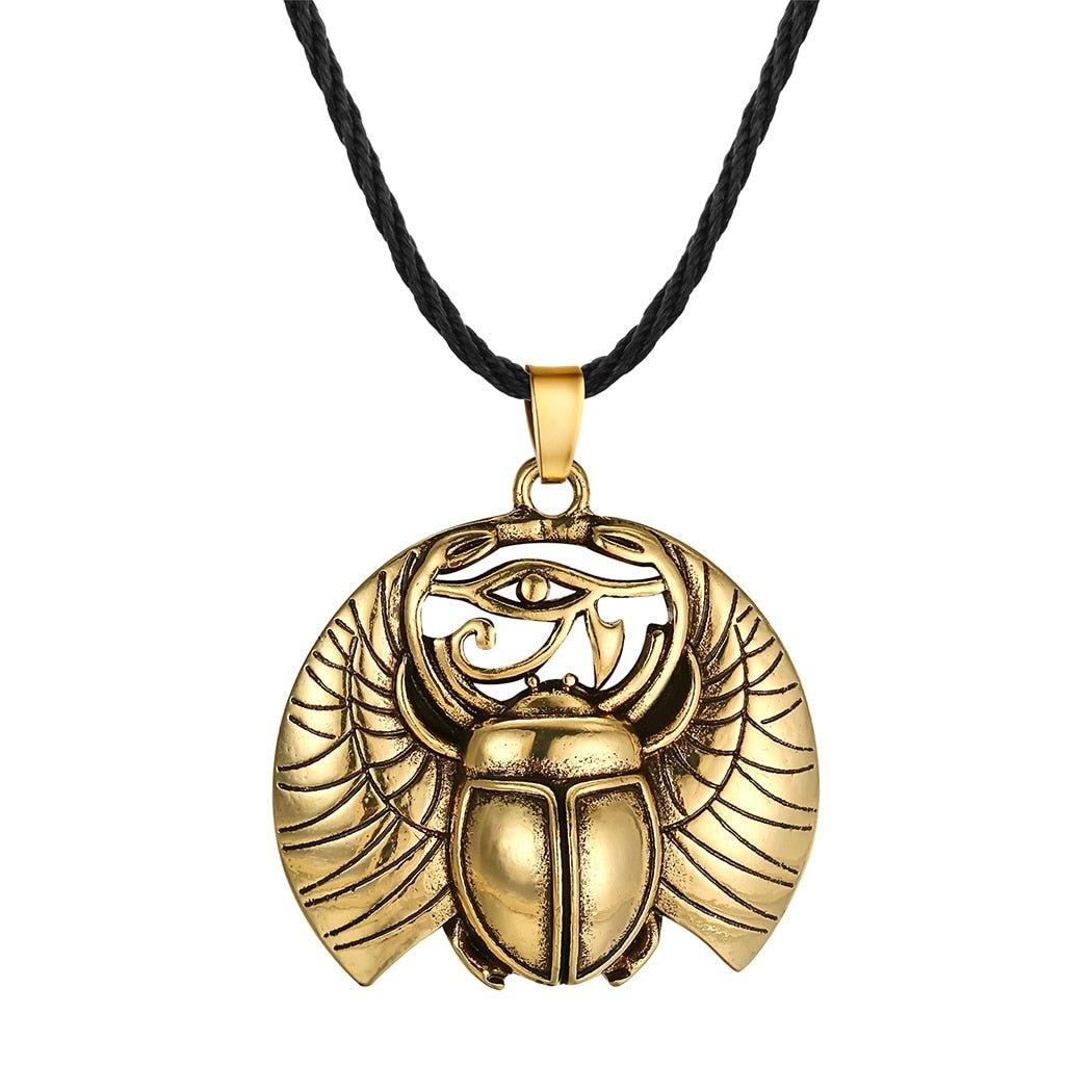 Collier pendentif scarabée oeil - MonPendentif