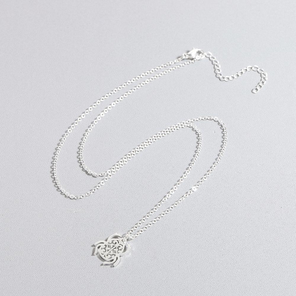 Collier pendentif scarabée plat minimaliste - MonPendentif