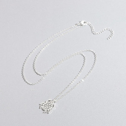 Collier pendentif scarabée plat minimaliste - MonPendentif