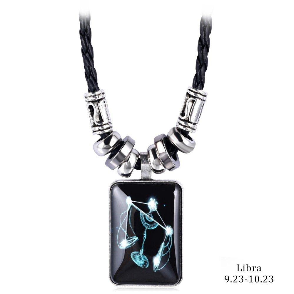 Collier pendentif signe astrologique rond plein minimaliste moderne - MonPendentif