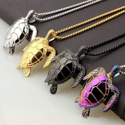 Collier pendentif tortue mignon