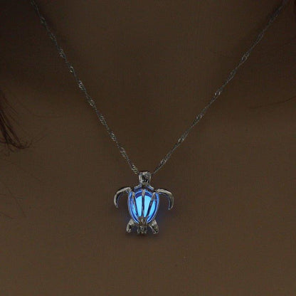 Collier pendentif tortue pierre brillant - MonPendentif