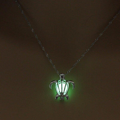 Collier pendentif tortue pierre brillant - MonPendentif