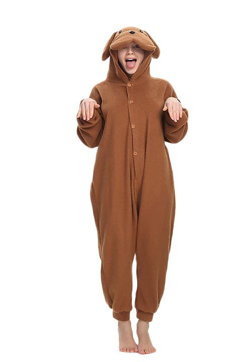 Combinaison Pyjama Chien Brun