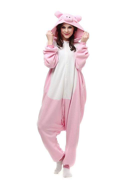 combinaison pyjama cochon femme