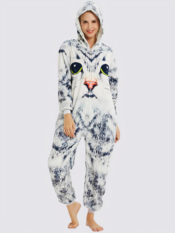 Combinaison Pyjama Femme "Chat 3D" | Pyjama Shop
