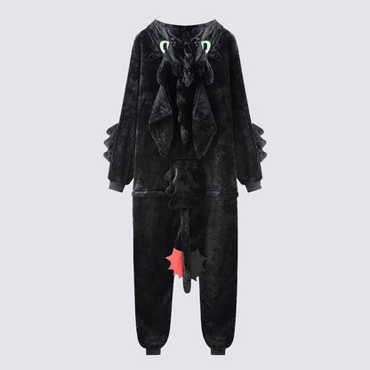 Combinaison Pyjama Femme "Dragon Noir"