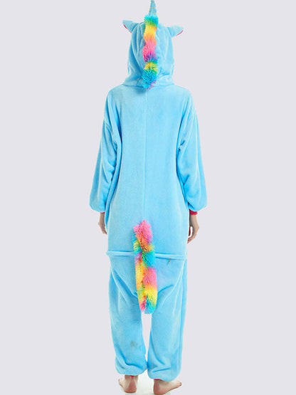 Combinaison Pyjama Pour Femme "Licorne Bleu"