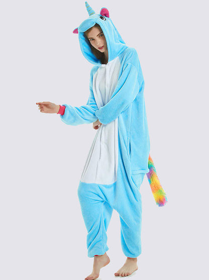 Combinaison Pyjama Pour Femme "Licorne Bleu"
