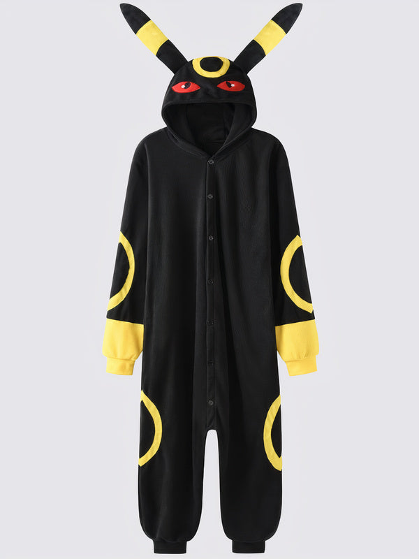 Combinaison Pyjama Pour Homme "Chat Nocturne Jaune" | Pyjama Shop