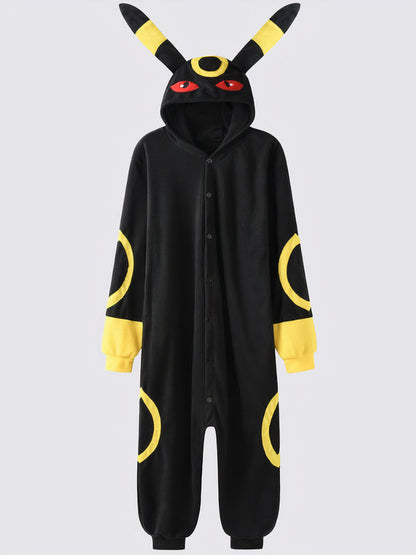 Combinaison Pyjama Pour Homme "Chat Nocturne Jaune" | Pyjama Shop