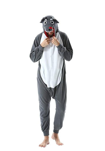 combinaison pyjama homme loup