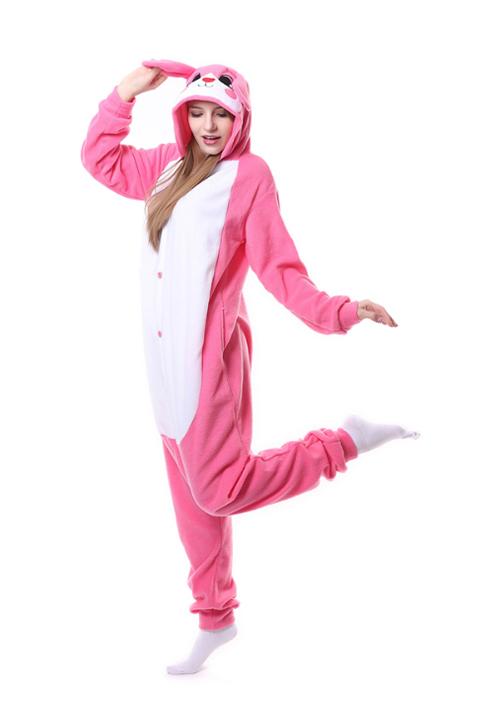 Combinaison Pyjama Lapin Rose