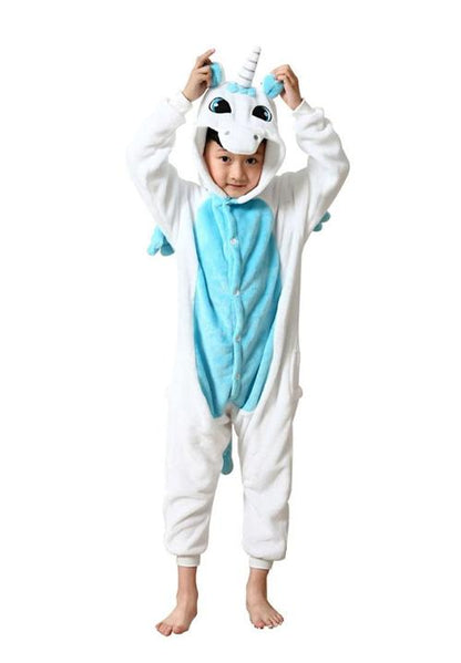 combinaison pyjama licorne avec des ailes