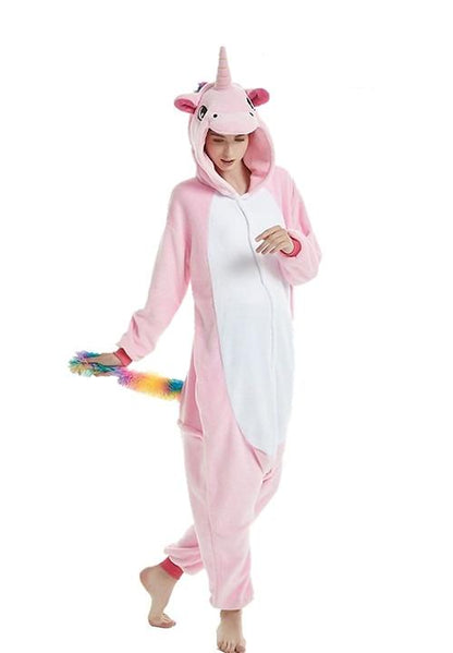 combinaison pyjama licorne rose