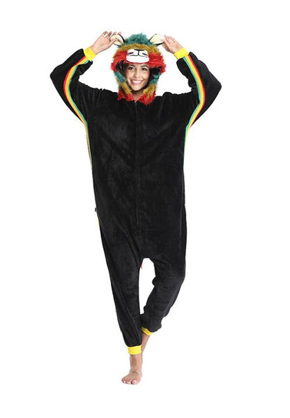 combinaison pyjama lion femme