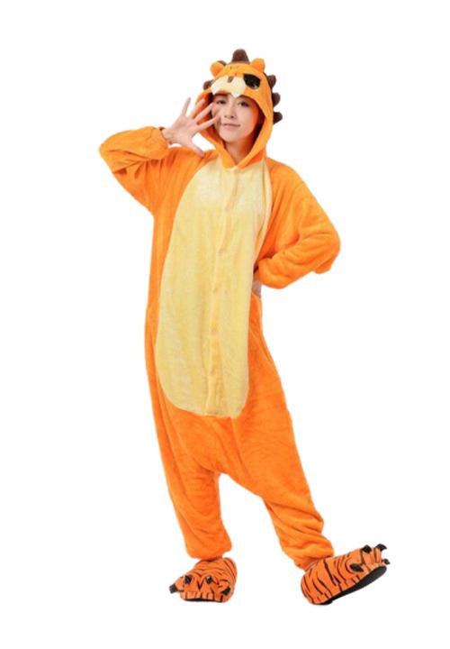 Combinaison Pyjama Femme Lion Orange